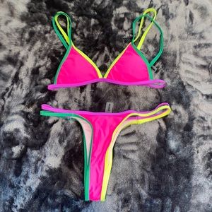 Shien neon swim suit